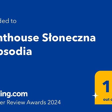 라프카 Penthouse Sloneczna Rapsodia - Blisko Parku Zdrojowego - Duzy Taras Na Dachu - Piekny Widok - Winda - Garaz 아파트 외부 사진